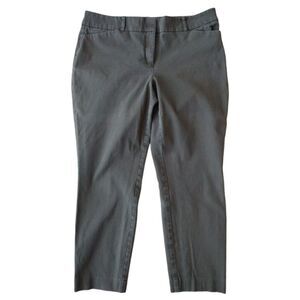 New York & Company Pants Ankle Women's 14 Dark Green Low Rise‎ Stretch Skinny